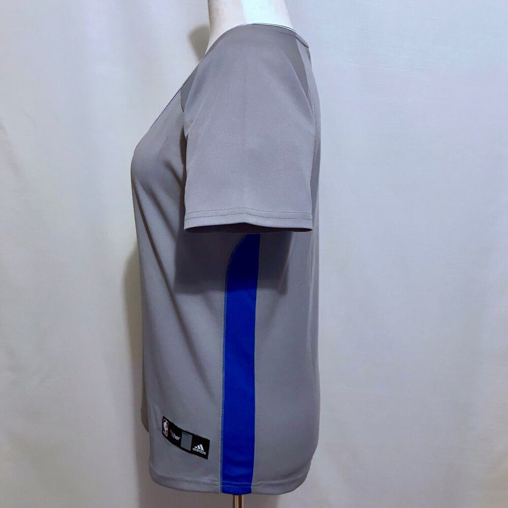 Adidas NWOT NBA Heather Grey, White and Blue Jersey Women XL - Picture 6 of 14